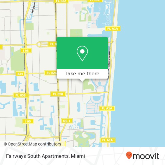 Fairways South Apartments map