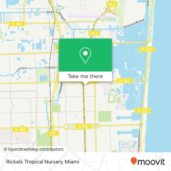 Rickels Tropical Nursery map