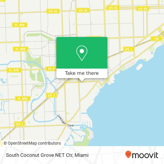 South Coconut Grove NET Ctr map