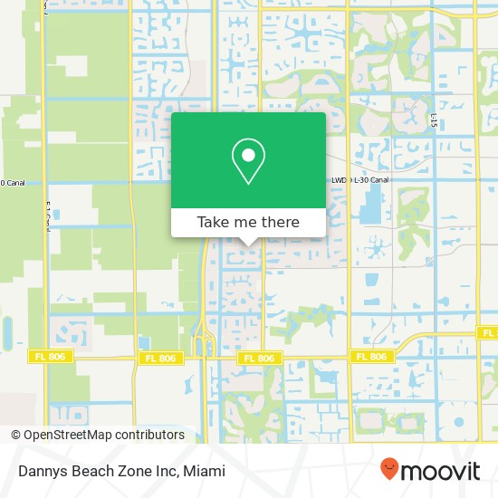 Dannys Beach Zone Inc map
