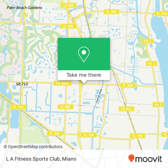 L A Fitness Sports Club map