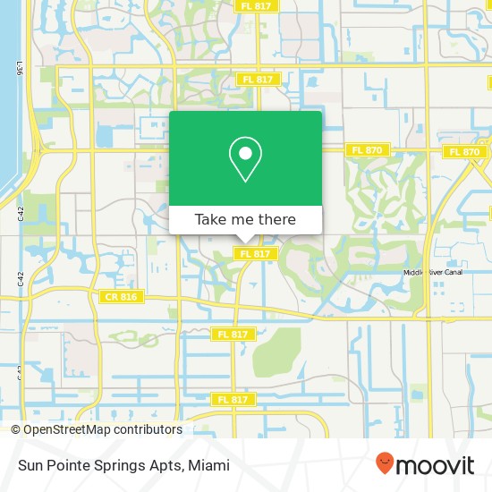 Sun Pointe Springs Apts map