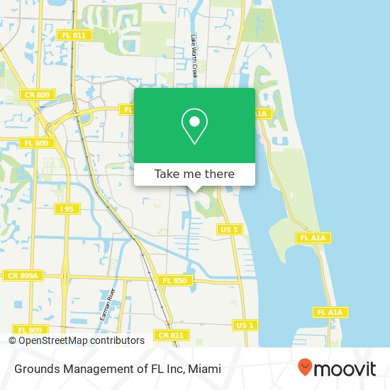 Grounds Management of FL Inc map