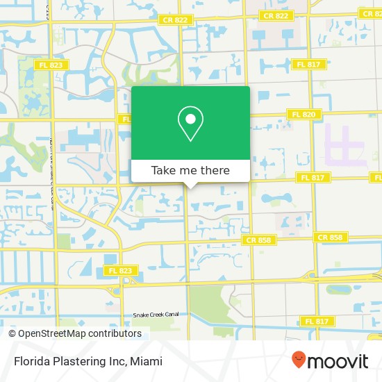 Mapa de Florida Plastering Inc