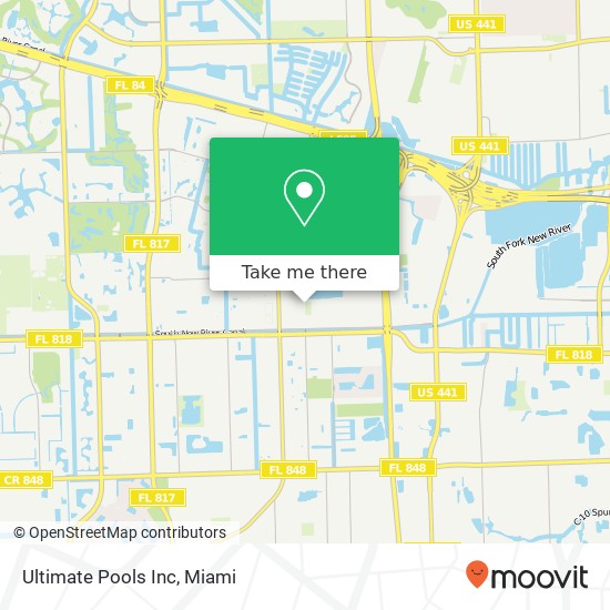 Ultimate Pools Inc map