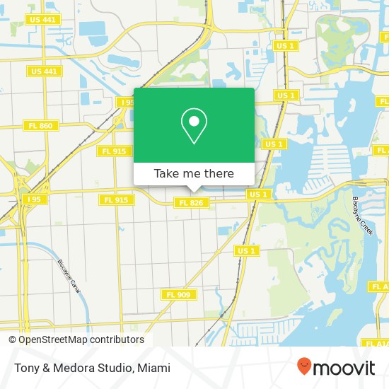 Tony & Medora Studio map