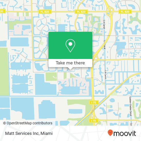 Matt Services Inc map