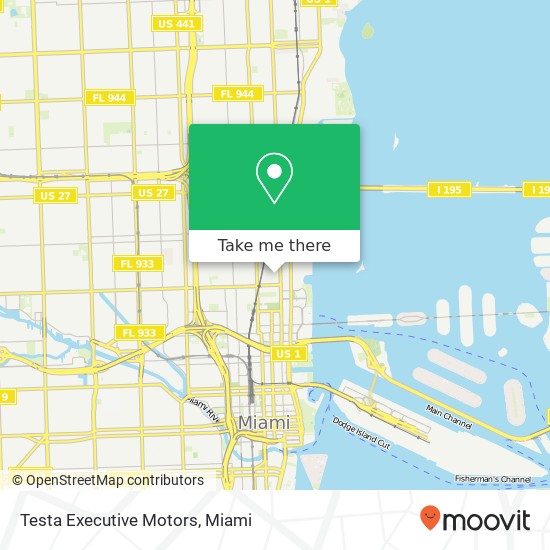 Testa Executive Motors map