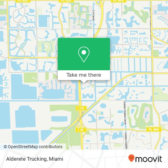 Alderete Trucking map