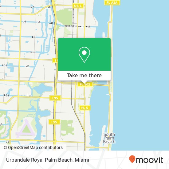 Mapa de Urbandale Royal Palm Beach