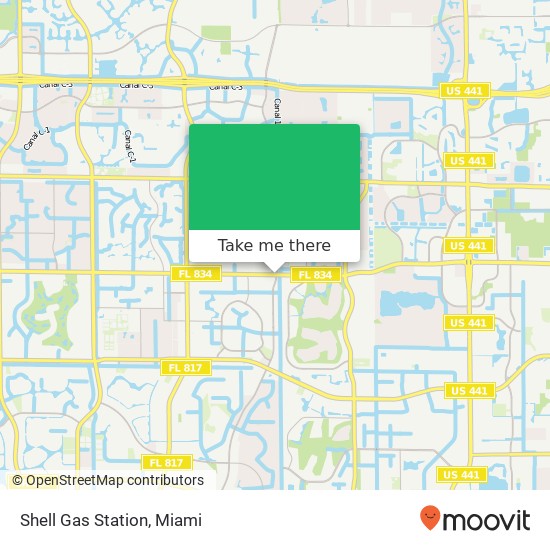 Mapa de Shell Gas Station