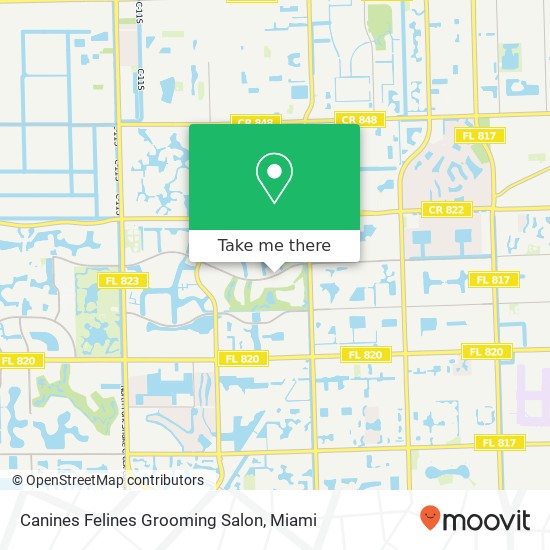 Canines Felines Grooming Salon map