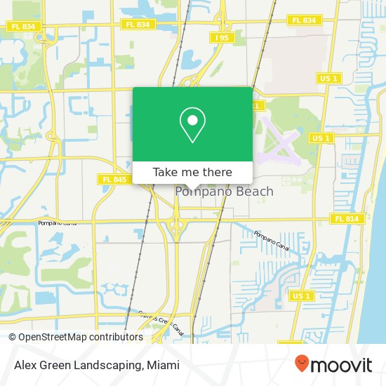 Alex Green Landscaping map