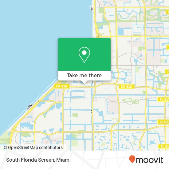 South Florida Screen map