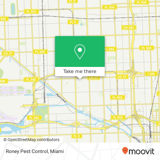 Mapa de Roney Pest Control