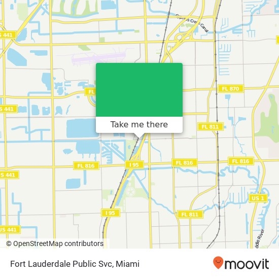 Fort Lauderdale Public Svc map