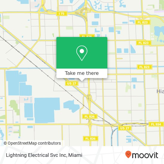 Lightning Electrical Svc Inc map