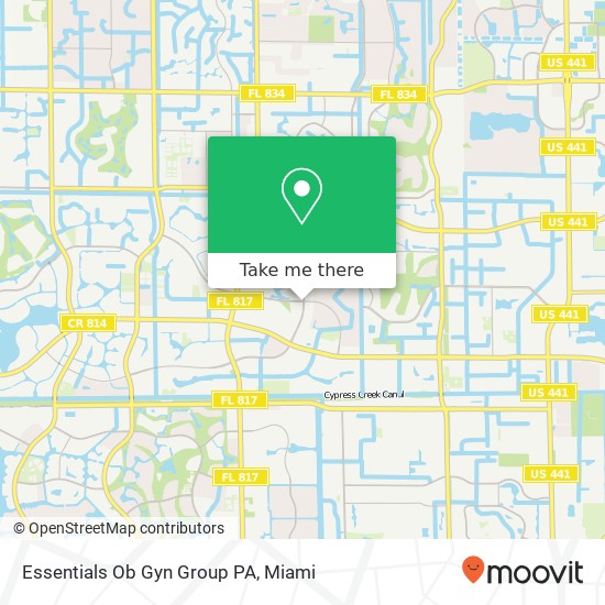 Essentials Ob Gyn Group PA map