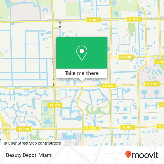 Beauty Depot map