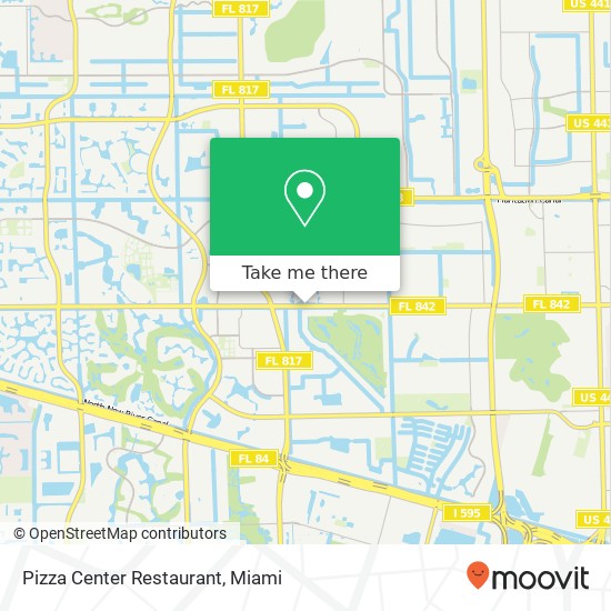 Mapa de Pizza Center Restaurant