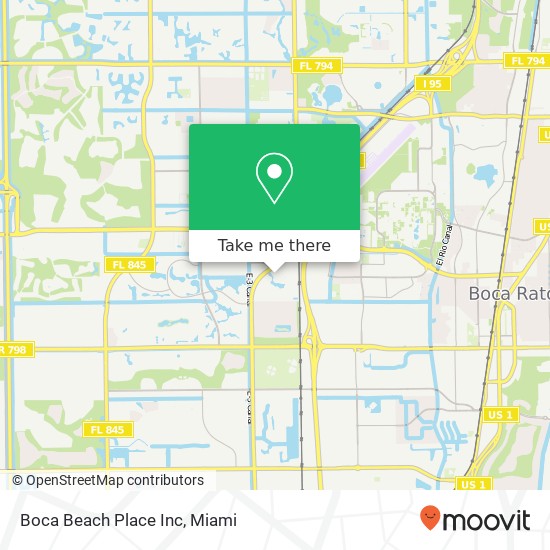 Boca Beach Place Inc map