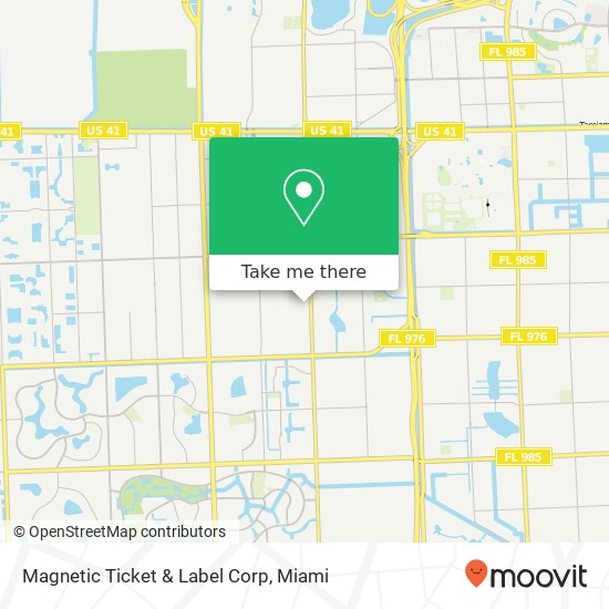 Magnetic Ticket & Label Corp map