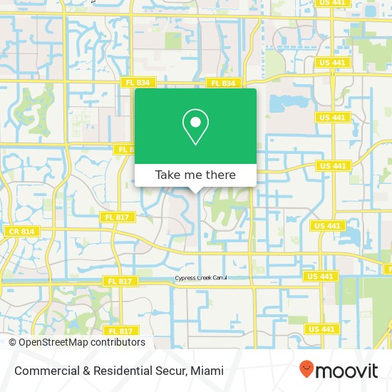 Mapa de Commercial & Residential Secur