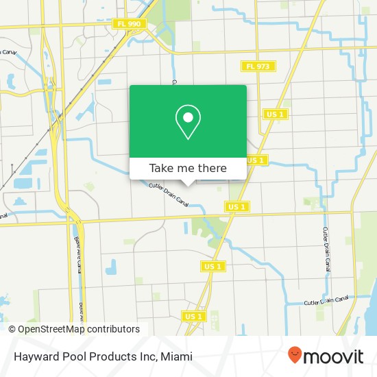 Mapa de Hayward Pool Products Inc