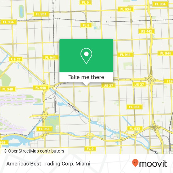 Americas Best Trading Corp map