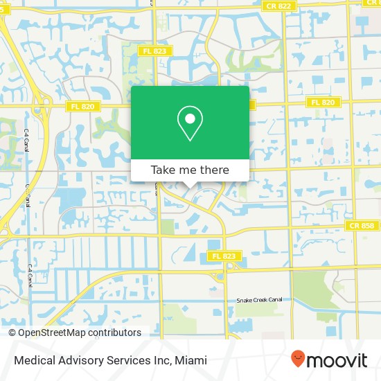Mapa de Medical Advisory Services Inc