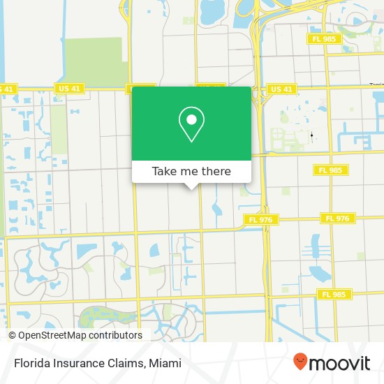 Mapa de Florida Insurance Claims