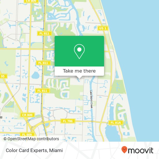 Color Card Experts map