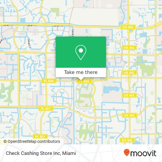 Mapa de Check Cashing Store Inc