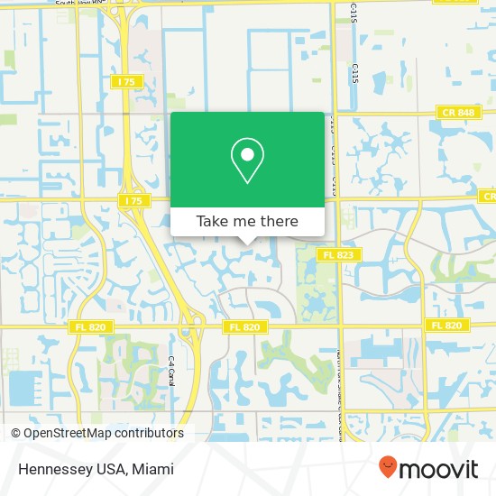 Mapa de Hennessey USA