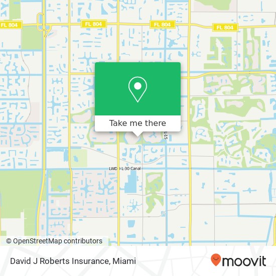 David J Roberts Insurance map