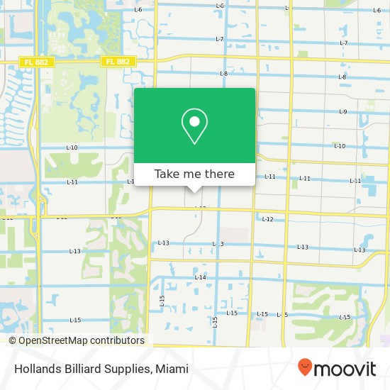 Hollands Billiard Supplies map