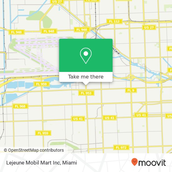 Lejeune Mobil Mart Inc map