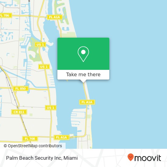 Palm Beach Security Inc map
