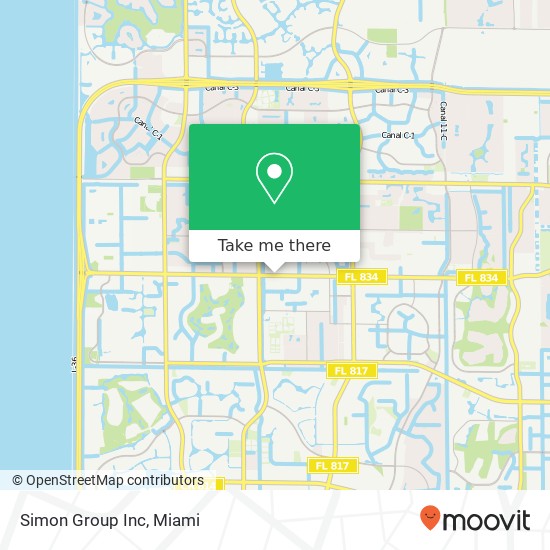Mapa de Simon Group Inc