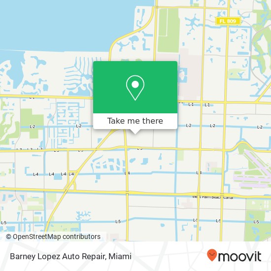 Mapa de Barney Lopez Auto Repair