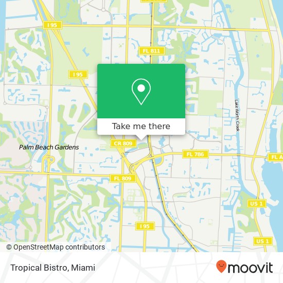 Tropical Bistro map