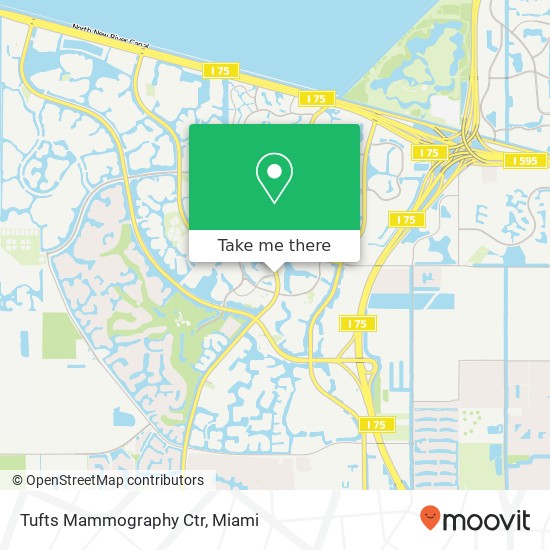 Mapa de Tufts Mammography Ctr