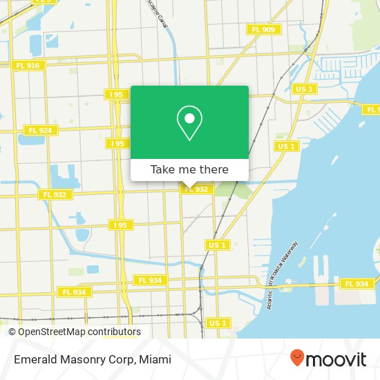 Emerald Masonry Corp map