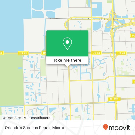 Orlando's Screens Repair map