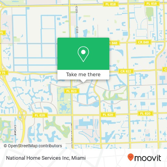 National Home Services Inc map