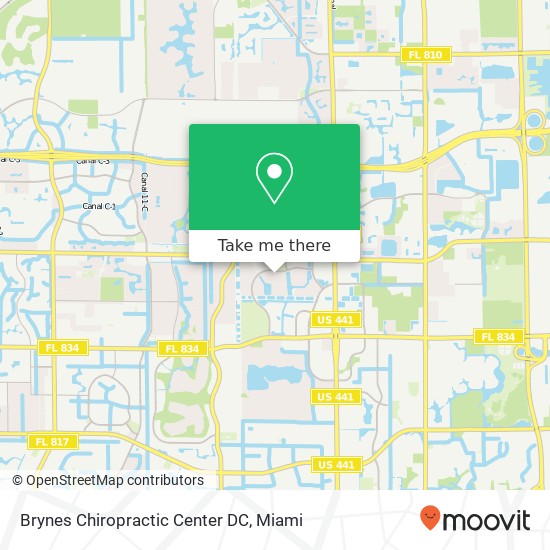 Brynes Chiropractic Center DC map