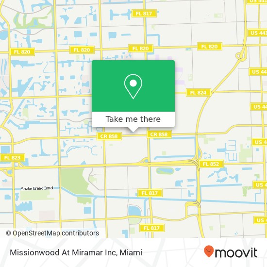 Missionwood At Miramar Inc map