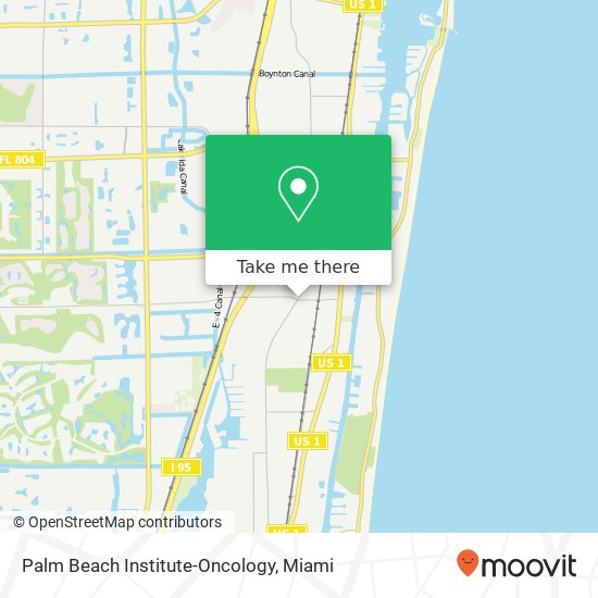 Palm Beach Institute-Oncology map
