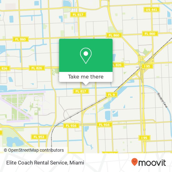 Mapa de Elite Coach Rental Service