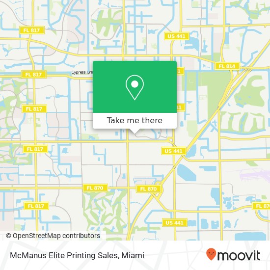 Mapa de McManus Elite Printing Sales